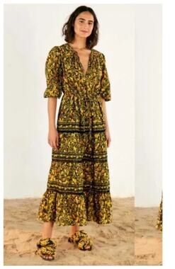 NWT Farm Rio Star Fruits Maxi Dress Size Small